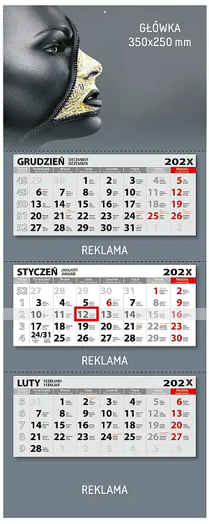 Three-month calendars extra large (350x880)