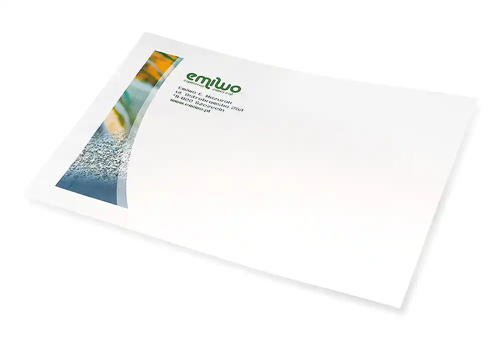 C5 envelopes with colored company print