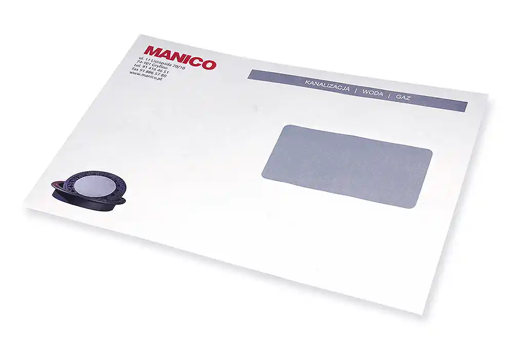 DL envelopes with window and Logo imprint
