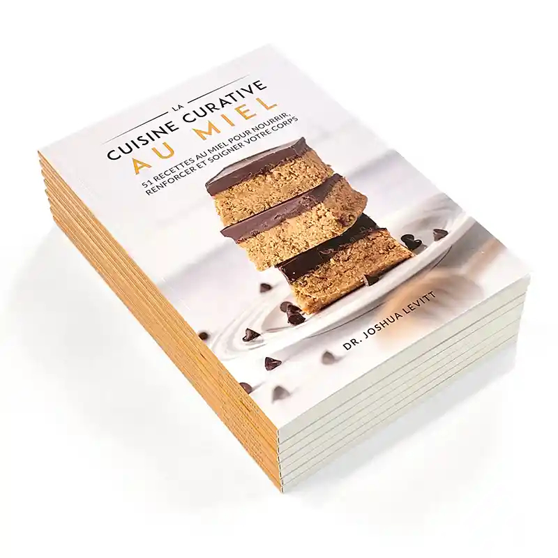 Cookbook in a soft glued cover, cover printed on 350gsm paper with glossy laminate