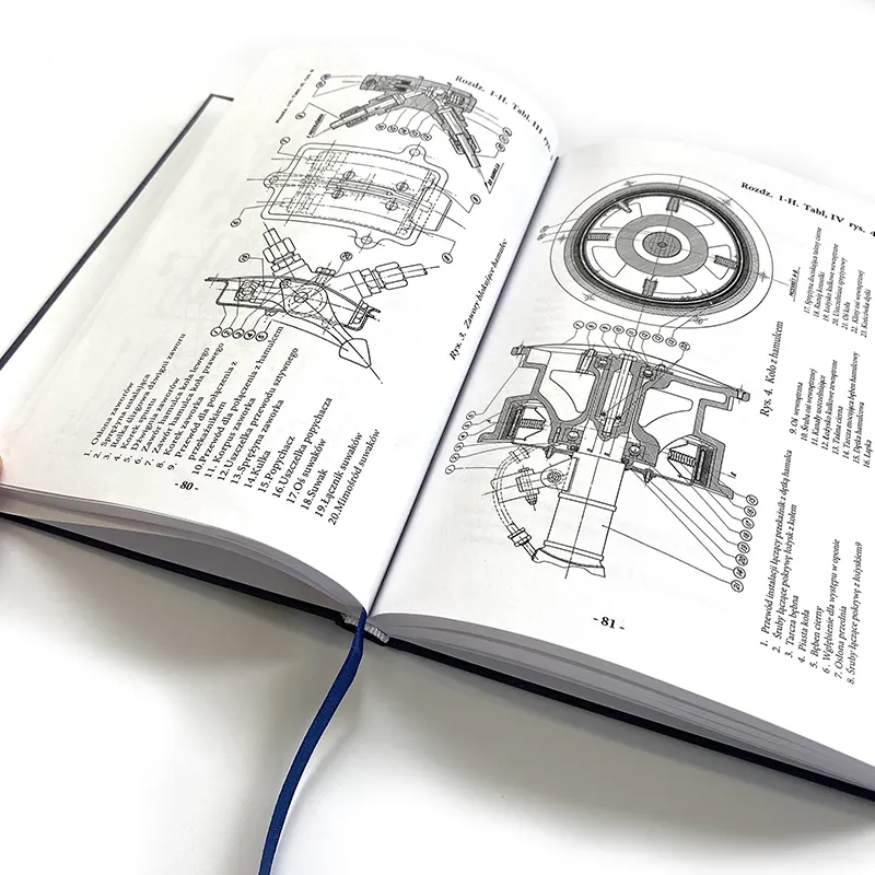 Hardcover book - oldtimer aircraft operating manual.