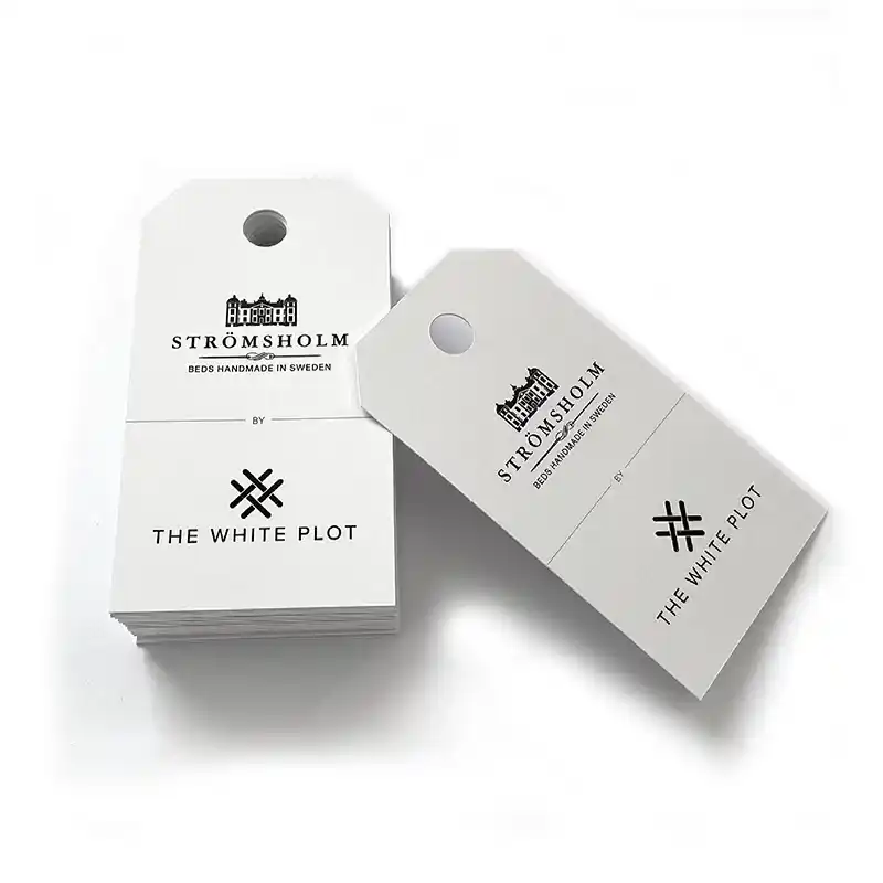 Design your own shape of the tag, label and we will make them.