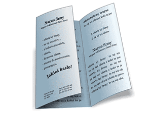 Folded leaflets