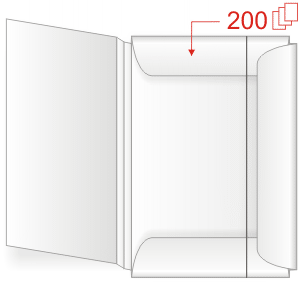 Presentation folder with elastic band G3210 - spine 10 mm
