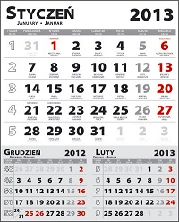 Calendars for two-fold calendars Calendars for two-fold calendars