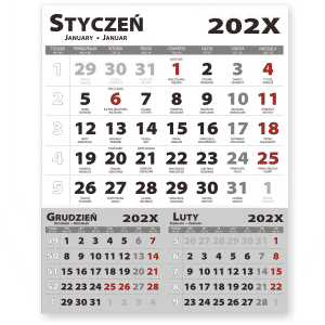 Calendars for desk calendars