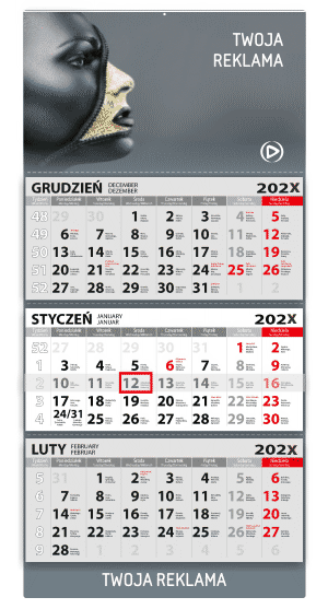 Three fold calendars - mini (315x670)