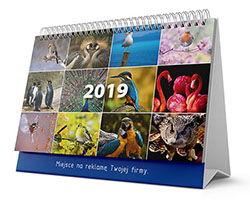Multi-panel spiral calendar calendar - Birds