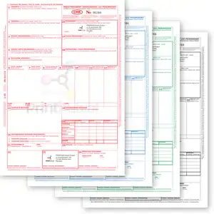 (210x297) CMR pad, 25 sets (1 + 3), white paper, COLOR printing