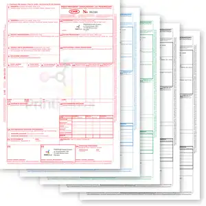 (210x297) CMR pad, 20 sets (1 + 4), white paper, COLOR printing