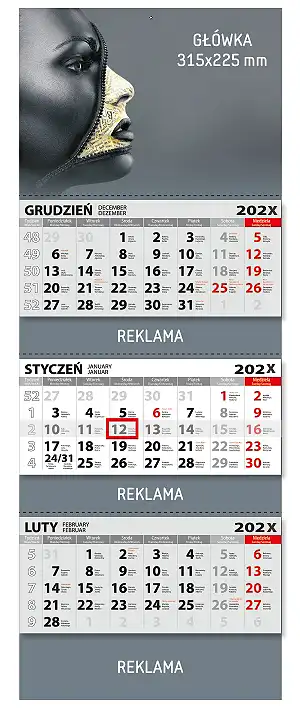 Three-month calendars (315x830)