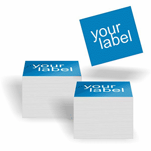 Format cut stickers, rectangular