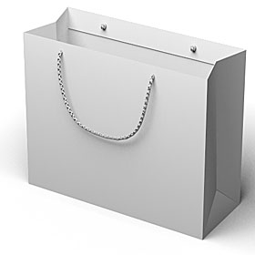 400x350x200 (A121) laminated paper bags custom printed