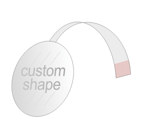 Wobbler, Ad hanger - custom shape and size Wobbler, Ad hanger - custom shape and size
