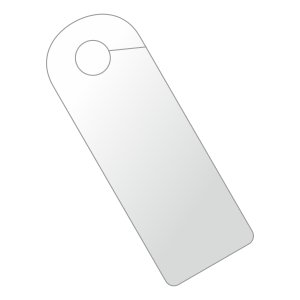 Printed tag, large (100x280)